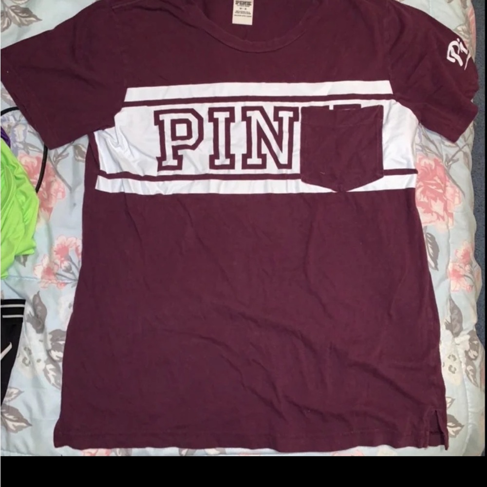 Victoria’s Secret ‘PINK’ Maroon Medium T-shirt